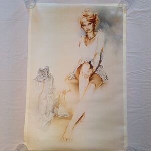 Sara Moon "Relaxed" Vintage Poster Print 24" X 36"